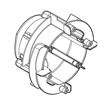 141E55-7 - RIGHT MOTOR COVER COMPLETE GLC01 - Makita Original Part