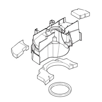 141F84-6 - SEPARATOR COMPLETE GCV01 - Makita Original Part