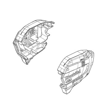 183S87-2 - HOUSING SET GRU02 - Makita Original Part