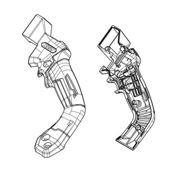 183V79-9 - HANDLE SET GBP01 - Makita Original Part