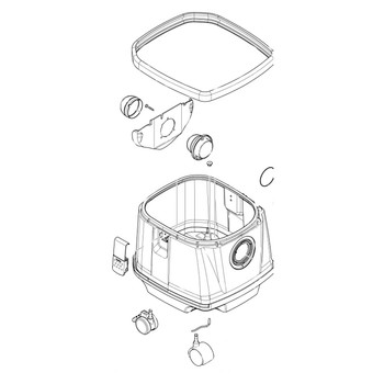 191B57-5 - TANK ASSEMBLY SET B XCV13 - Makita Original Part