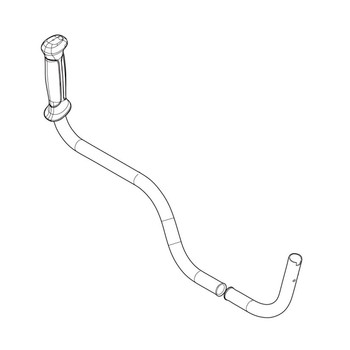 327837-3 - RIGHT HANDLE 22 GRU02 - Makita Original Part