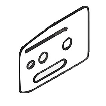 347708-8 - RIGHT GUIDE PLATE XAU02 - Makita Original Part