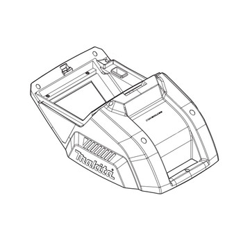 458798-7 - COWLING UPPER XML03 - Makita Original Part