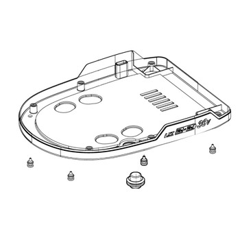 KF00000131 - BASE COVER ASSEMBLY XTK01 - Makita Original Part