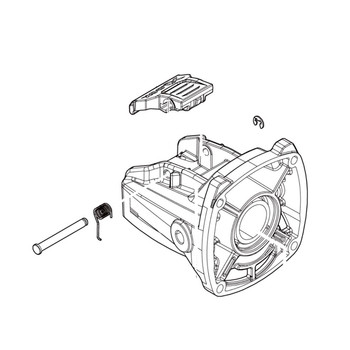 136715-4 - GEAR HOUSING ASSEMBLY GAG13 - Makita Original Part