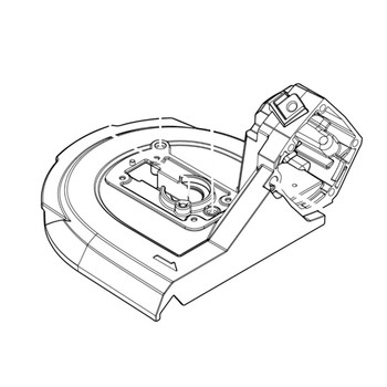 141G86-8 - FRONT FRAME COMPLETE GBP01 - Makita Original Part