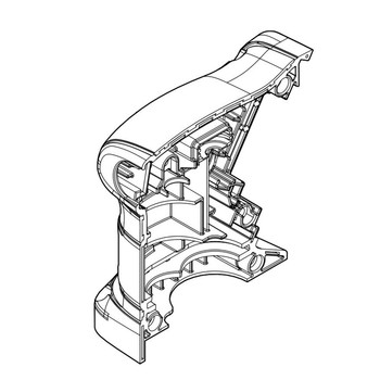 183V91-9 - HOUSING SET XOB02 - Makita Original Part