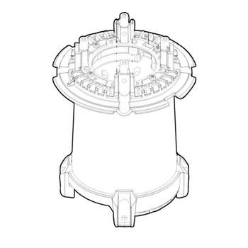SE00001150 - LAMP COVER ASSEMBLY XRM12 - Makita Original Part