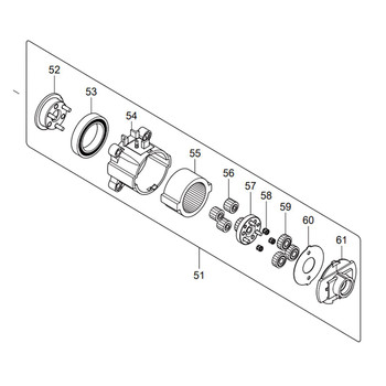 123935-9 - GEAR ASSY H - DFT085F - Makita - Image 1