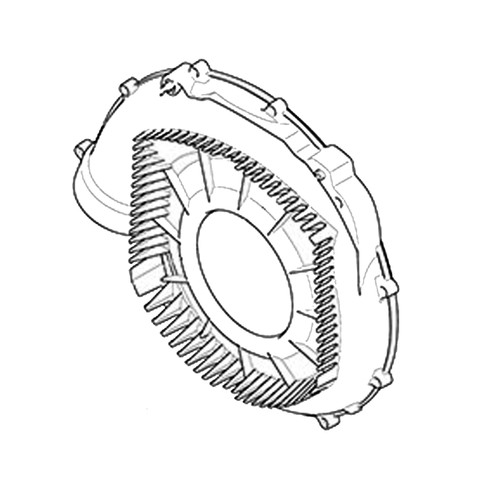 456620-2 - REAR VOLUTE CASE EB7660 - Makita Original Part