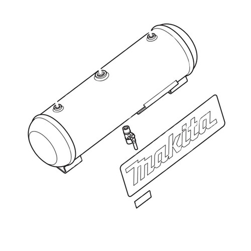 HY00000309 - TANK CPL - AC310H - Makita Original Part - Image 1