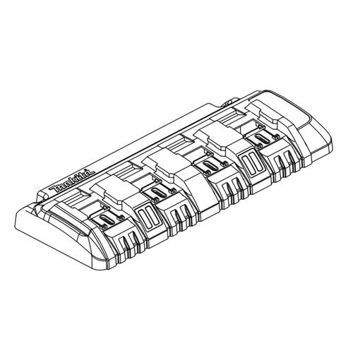 141900-6 - CHARGER CASE COMPLETE DC18SF - Makita Original Part