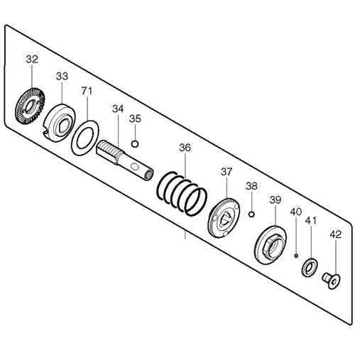 125391-9 - CLUTCH ASSEMBLY D - BFH040 - Makita - Image 1