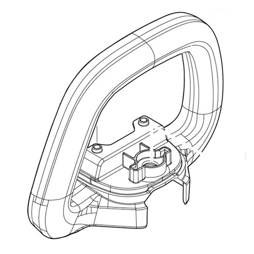 458400-2 - FRONT GRIP E XHU07 - Makita Original Part