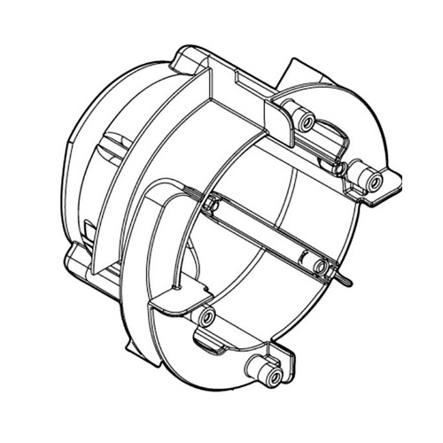 141E55-7 - RIGHT MOTOR COVER COMPLETE GLC01 - Makita Original Part