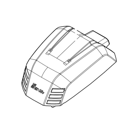 141F57-9 - BATTERY COVER COMPLETE XML10 - Makita Original Part