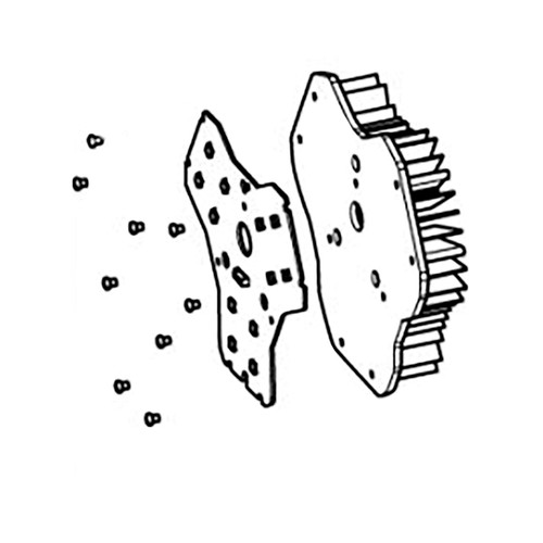 TD00000093 - HEAT SINK COMPLETE DML813 - Makita Original Part