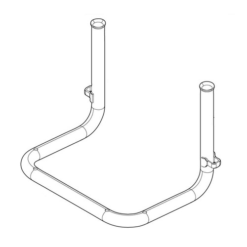 162B57-2 - PIPE FRAME COMPLETE CBU02 - Makita Original Part