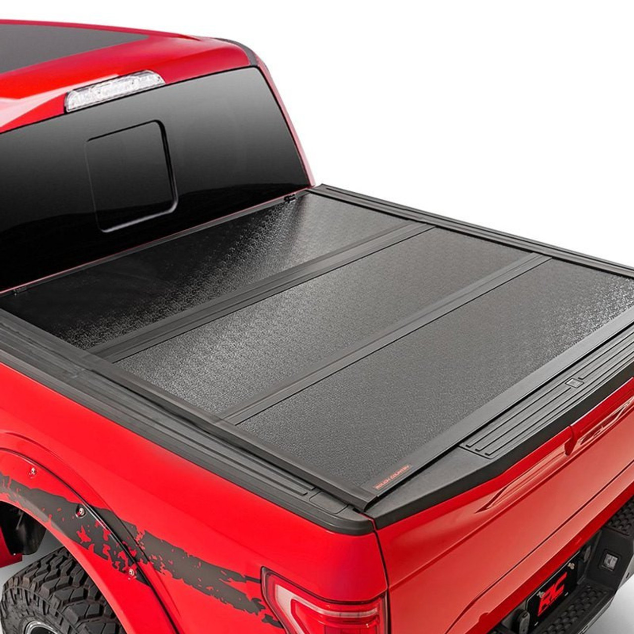 2015-2020 Ford F-150 77" Hard Folding Bed Cover - Rough Country
