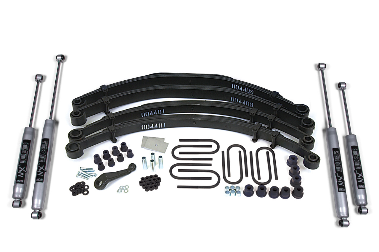 JeeP LT245/70/R70 BAJA CNAMPINON 4 セット 76-81 CJ5/CJ7 4/4 Spring Kit - BDS407H - Suspension Superstore