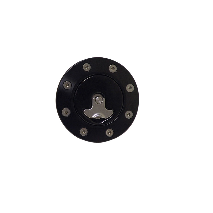 Anodized Black Billet Aluminum Gas Cap (Locking) - Ridetech