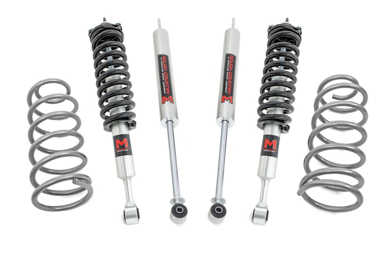 G-RAP TRU Ⅱ FLO (12') 2 Inch Lift Kit RR Coils M1 Struts - Rough Country 76744