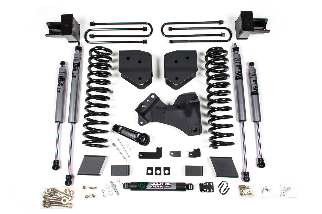 4 Inch Suspension Lift Kit - Fox Adventure Shocks - Zone Offroad