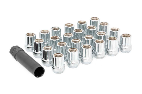 9/16x18 Chrome 32 Piece Open End Lug Nut Set - Rough Country ATD0420OE32