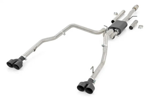 2019-2025 Chevy & GMC Silverado/Sierra 1500 6.2L Dual Cat-Back Exhaust System - Rough Country 96014