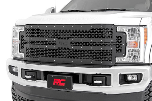 2017-2019 Ford Super Duty 2WD/4WD Mesh Grille - Rough Country 70213