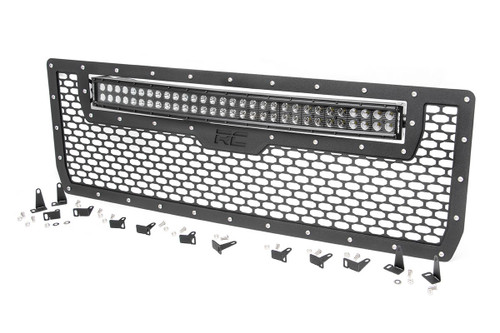 2014-2015 GMC Sierra 1500 2WD/4WD Mesh Grille w/LED lights - Rough Country 70190