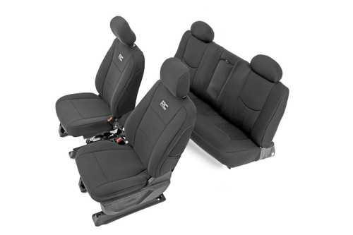 2014-2018 Chevy & GMC Silverado/Sierra 1500 2WD/4WD Neoprene Seat Cover Set - Rough Country 91025