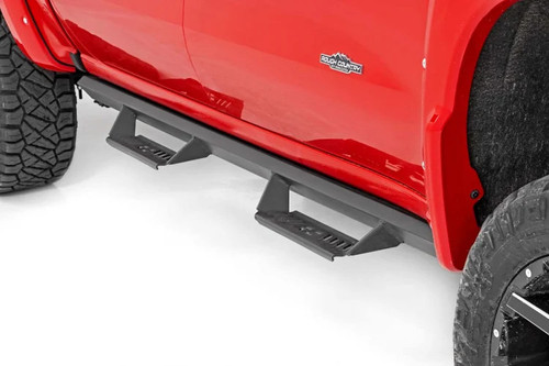 2019-2021 Chevy & GMC Silverado/Sierra 1500 Crew Cab 2WD/4WD AL2 Drop Steps - Rough Country AL119204A
