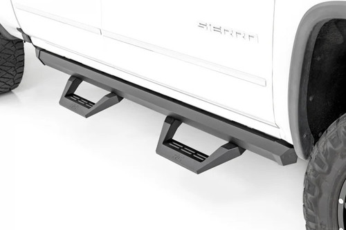 2007-2018 Chevy & GMC Silverado/Sierra 1500/2500HD/3500HD Crew Cab 2WD/4WD XL2 Drop Steps - Rough Country 11009A