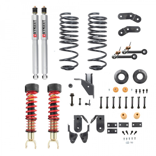 2019-2023 Dodge Ram 1500 2WD/4WD (Non-Classic, 6-Lug) 1-3"F / 4-5"R Performance Lowering Kit - Belltech 1063SPC
