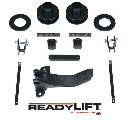 2008-2010 Ford F250/F350/F450 4WD 2.5'' Front Leveling Kit W/ Track Bar Bracket - ReadyLift 66-2516