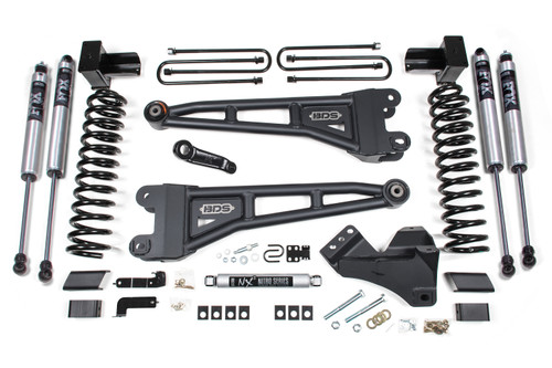 2020 F350 Dually 4in. Radius Arm Suspension Lift System- FOX 2.0 Shocks- GAS - BDS1564FS