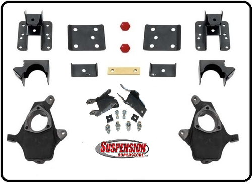 2014-2016 Chevy Silverado 1500 Crew Cab 2/4" or 2/5" Premium Spindle Drop Kit - 34140