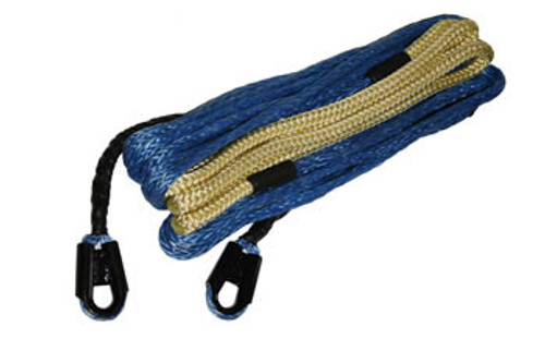 Synthetic Rope Extension 10mm x 50ft w/10ft Abrasion Sleeve  Bulldog Winch- 20116