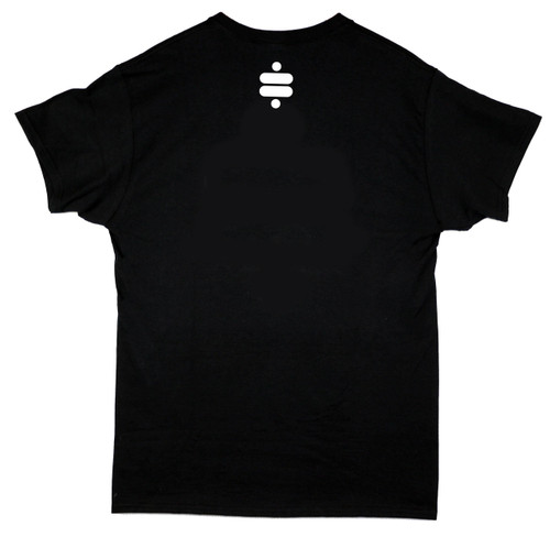 (L) T-shirt - Black with White Ridetech Icon, Large. - Ridetech 88085006