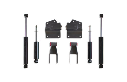 4" Hanger And Shackle Lowering Kit W/ Front And Rear Shocks - MaxTrac 200940