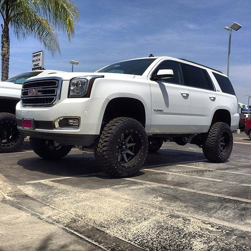 2015-2020 GMC Yukon XL 4wd Non Auto Ride 7" Black SS Lift Kit - McGaughys 50808