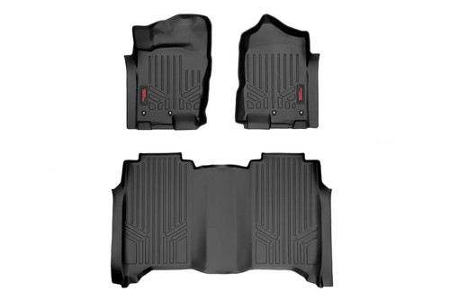 Floor Mats FR & RR Crew Cab - Rough Country M-81715