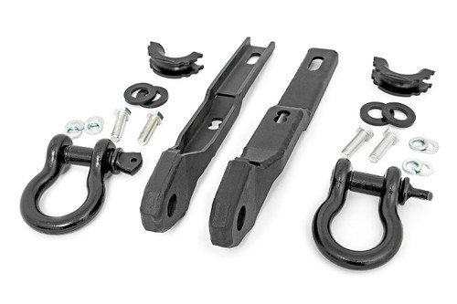 Tow Hook Brackets D-Ring Combo - Rough Country RS160