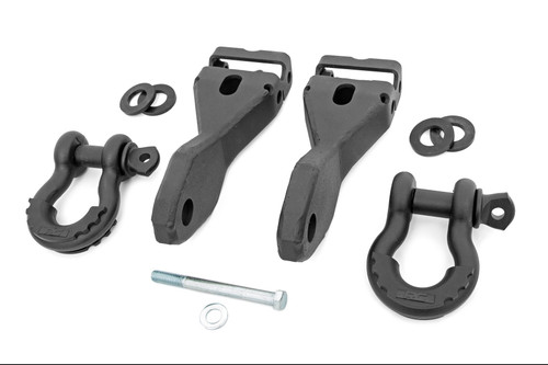 Tow Hook Brackets D-Ring Combo - Rough Country RS170