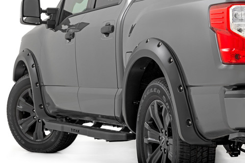Traditional Pocket Fender Flares K23 Brilliant Silver - Rough Country F-N101705A-K23