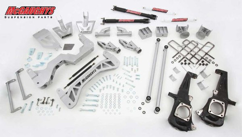2011-2014 GMC Sierra 2500/3500HD Non Dually 4wd 7" Non Torsion Drop Lift Kit - McGaughys 52305