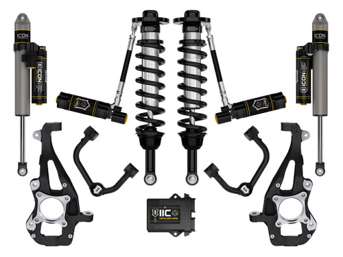 2021-2023 Ford F-150 4WD 3.5-4.5" Lift Stage 5 Suspension System Tubular UCA - ICON K93145T