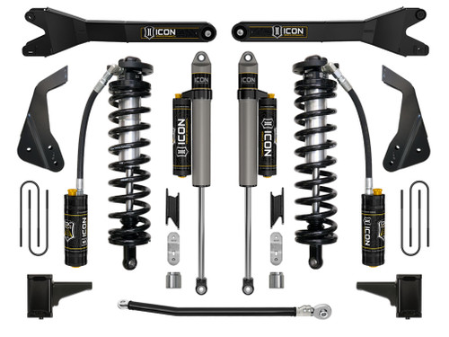 2008-10 Ford F250/F350 4-5.5" Lift Stage 4 Coilover Conversion w/Radius Arm - ICON K63124R